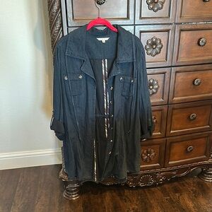 Stylish Black Drawstring Jacket